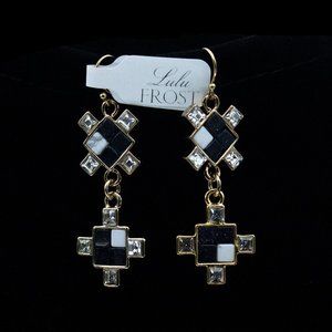 LULU FROST VERUSHKA DOUBLE DROP EARRINGS - JEGTL1  -  NO LONGER AVAILABLE